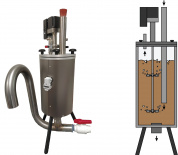 Digestore anaerobico da laboratorio (3 L)